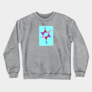 Circle Of Love Blue. Crewneck Sweatshirt